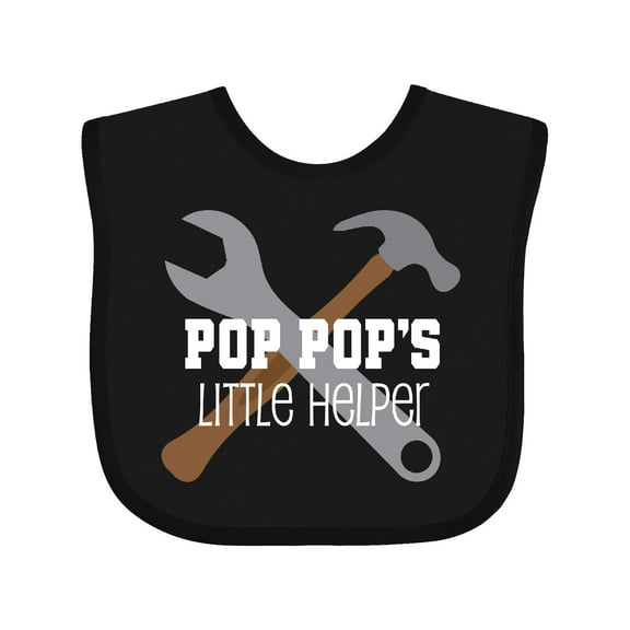 Inktastic Poppop Little Helper Boys Baby Bib