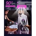 thumbnail image 5 of Travel Steamer for Clothes, Portable Handheld Garment Steamer, 15s  Heat-up, 2 Water Tanks (180 ml +100 ml), 25 Minutes of Continuous Ironing for Travel, Charcoal, 5 of 6