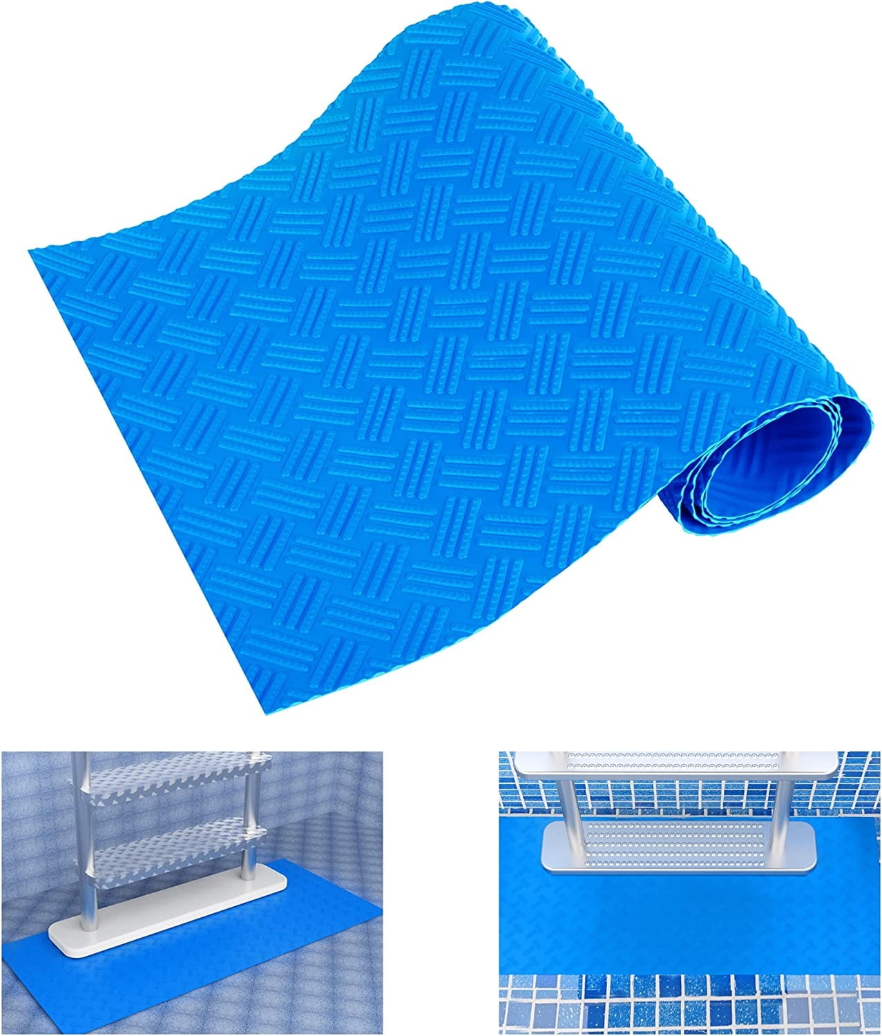Swimming Pool Ladder Pad Pool Liner, Swimming Pool Ladder Mat with Non