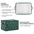 thumbnail image 2 of Yayeee 2 Pack Canvas Storage Basket with Handles for Shelves Fabric Bins Closet Organizer, Green Abstract Pattern, 2 of 8