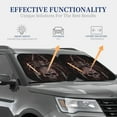 thumbnail image 4 of Kll Spider With Skull Windshield Sun Shade 2-Piece Foldable Car Front Window Sunshade For Most Sedans Suv Truck- Medium, 4 of 7