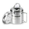 thumbnail image 1 of Lixada Pot de Camping avec Poignée en Acier Inoxydable et Plat à Vapeur Interne Pliable, 1 of 7