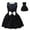 Black, variant on ZUITEH Halloween Dress for Kids Girls, Popular Family Cosplay Outfit Costumes for Halloween Birthday School Party, Kawaii Halloween Sleeveless Dress Halloween Cosplay Costume Party Outfit