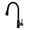 Matte Black, variant on Black Kitchen Faucet with Pull Down Sprayer Single Hole Kitchen Sink Faucet Suitable for Farmhouses RV Laundry Room Outdoor and Campers