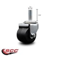 thumbnail image 2 of Low Profile Polyolefin 2 Inch Wheel 1/2 Inch Threaded Stem Caster SCC, 2 of 2