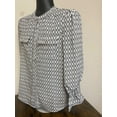 thumbnail image 3 of NY Collection Womens Petites Button Down Crew Neck Blouse, 3 of 6