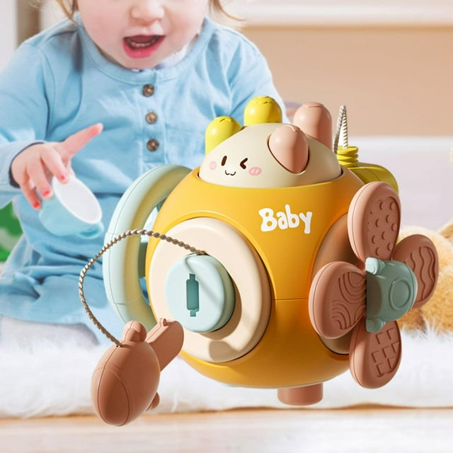 Bola ocupada,Juguete sensorial Busy Cube Juguete Montessori 6 en 1,Actividad Educativa Cubo Bebé Fidget Tablero Ocupado,Juguetes de viaje para niños pequeños Juguete educativo de