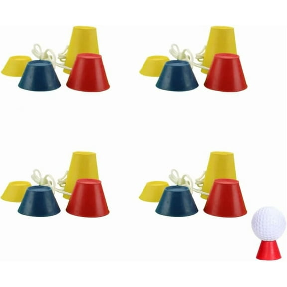 16 Pcs Rubber Winter Golf Tees Indoor Golf Tees 4 Different Heights Practice Golf Tee Holder for Winter Indoor Ground Golfing Practice,14 mm 18 mm 24 mm 38 mm