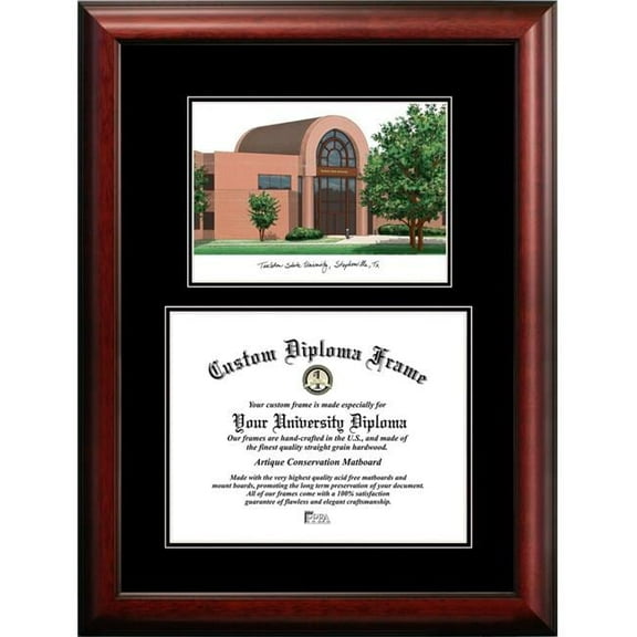 Campus Images TX968D-1411 11 x 14 in. Tarleton State University Diplomate Diploma Satin Mahogany Frame