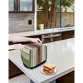 thumbnail image 3 of Sage Green Toaster Cover 4 Slice, Large Kitchen Appliance Covers, Farmhouse Wood Grain Vintage Brown Striped Toaster Oven Cover with Loop, Bread Machine Cover Polyester Dust Cover Protection, 3 of 4