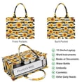thumbnail image 2 of Large Capacity Tote Bag,Black White Stripe Sunflower Pattern Handbag Fashion Luxury Tote Bag,15.7"x13"x 5.1" Inches,Laptop Compatible, 2 of 6