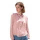 thumbnail image 1 of BLUSA LUHANA rosa André Badi Blusa de tela texturizada con talle plisado, 1 of 5