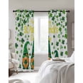 thumbnail image 3 of St. Patrick's Day Blackout Curtains 84 Inches Long, Green Leaf Gnomes Shamrock Clovers Thermal Insulated Black Out Curtains, Darkening Window Curtain Drapes for Bedroom Living Room 42"x84" 2 Panels, 3 of 9