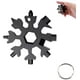 thumbnail image 1 of Whataatahia Multiherramienta de copo de nieve 18 en 1, llave para nieve, abridor de destornillador, llave de copo de nieve de acero inoxidable para viajes, camping, aventuras, herramientas diarias,, 1 of 5