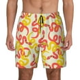 thumbnail image 3 of Uemuo Snake Pattern Mens Swim Trunks Quick Dry Board Shorts with Mesh Lining, Stretch Beach Shorts Quick Dry No-Chafing Board Shorts-XX-Large, 3 of 9