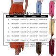 thumbnail image 4 of KDDYLITQ Linen Pants Women Petite Wide Leg High Waisted Pants Flowy Casual Baggy Drawstring Palazzo Trousers Yellow L, 4 of 6