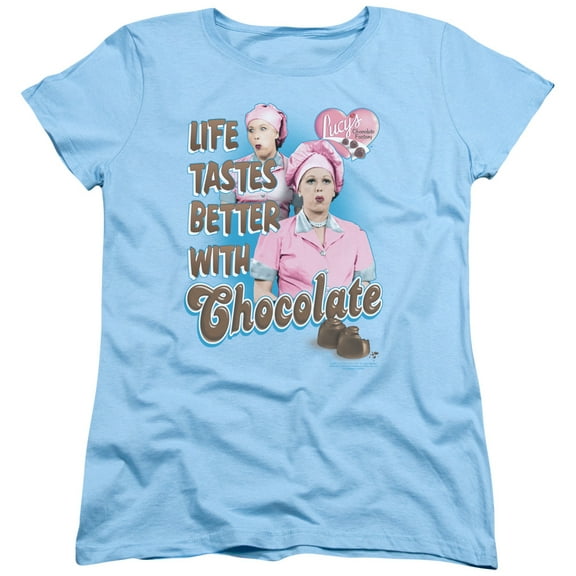 I Love Lucy - Better With Chocolate - Women's Short Sleeve Shirt - Large