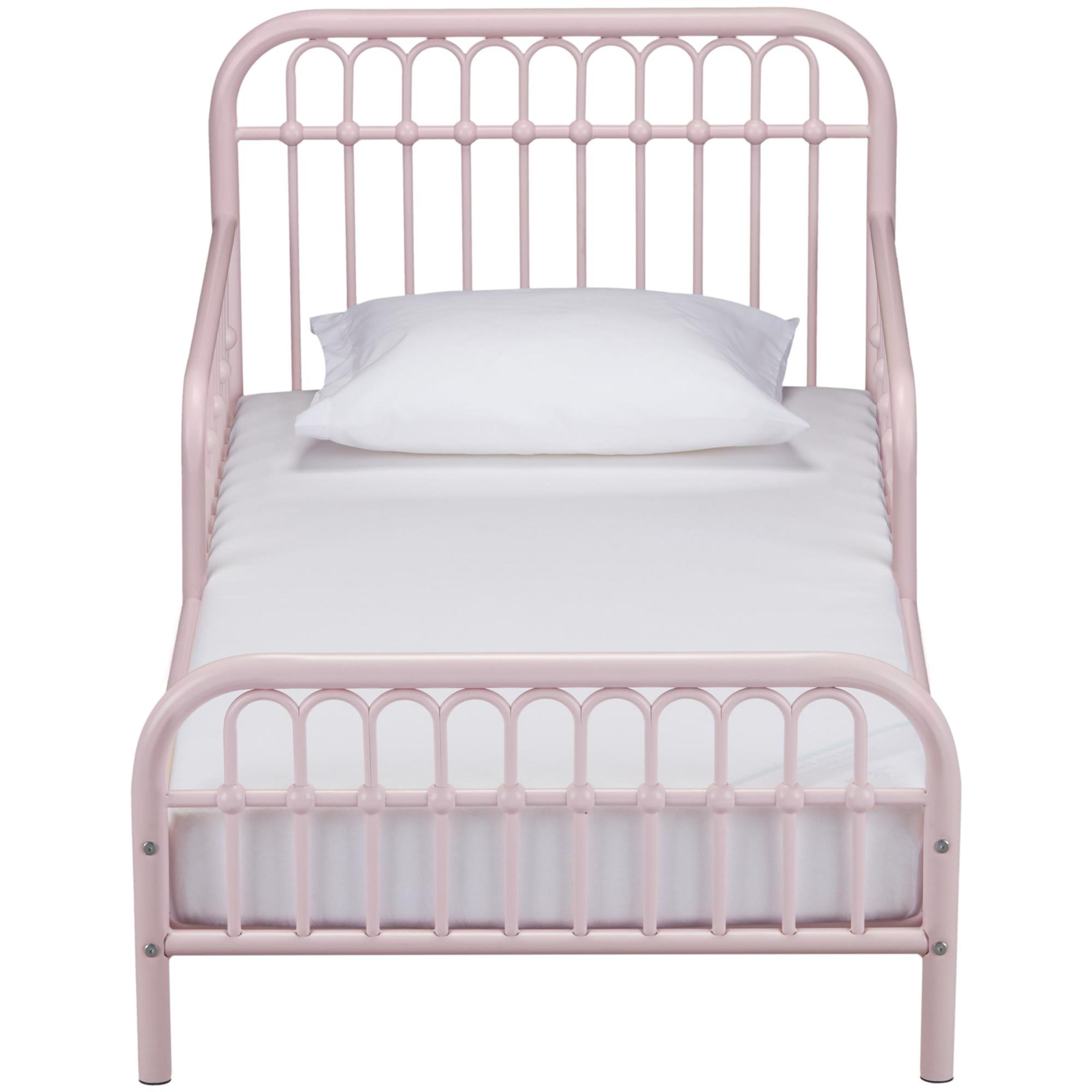 Little Seeds Monarch Hill Ivy Metal Toddler Bed, Pink