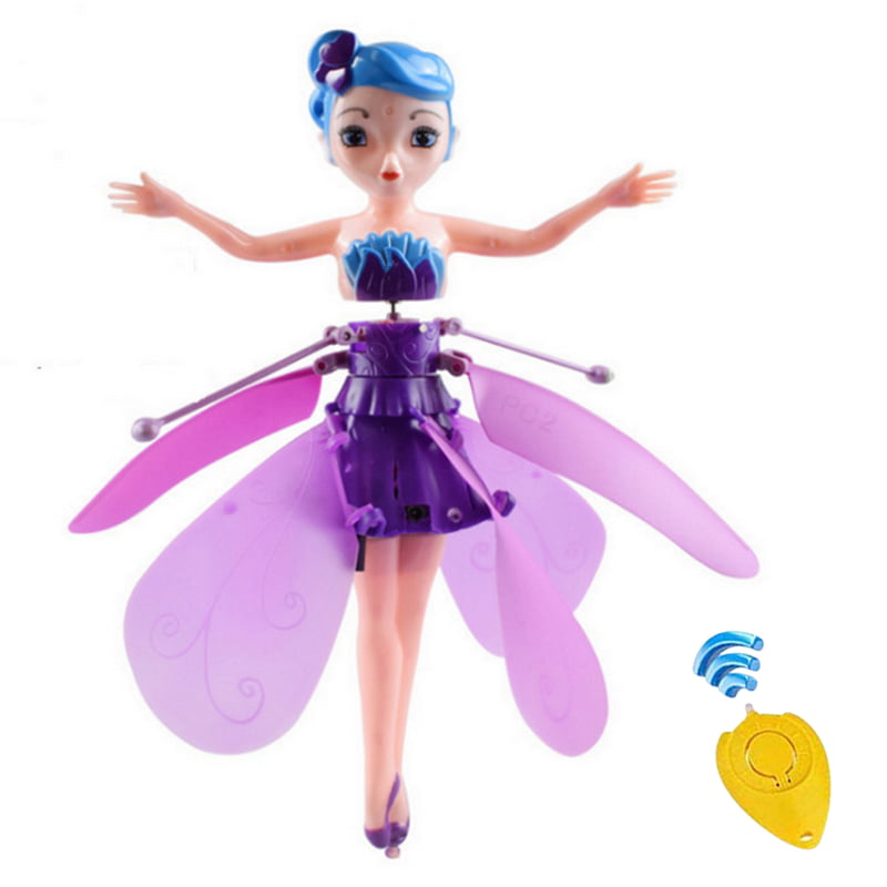 Blue Upgrade Flying Fairy Doll Hand Control Flying Pixie Princess Toy Infrared Induction Control Toy 