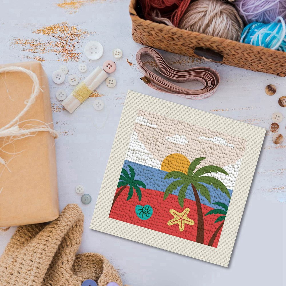 DIY Embroidery Kits including Scissor Ripper Sewing Needle Thread Instruction Tree 240x240mm DIY