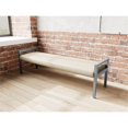 thumbnail image 4 of Pemberly Row Waiting Reception 3 Seat Bench Wood Frame in Brown, 4 of 5