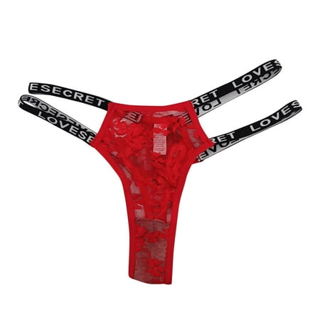 

Yuelianxi Womens Fashion Fashion Lace Thongs Panties Underwear Low Rise T Back Underpants