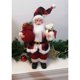 thumbnail image 4 of RV Adornos navideños de Papá Noel Decoraciones de escena de fiesta navideña Adornos navideños (Cuadrícula roja negra) Sailing Electrónica, 4 of 5