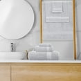 thumbnail image 4 of GLAMBURG Ultra Soft 8 Piece Towel Set - 100% Pure Ring Spun Cotton, Contains 2 Oversized Bath Towels 27x54, 2 Hand Towels 16x28, 4 Wash Cloths 13x13 - Ideal for Everyday use, Hotel & Spa - Light Grey, 4 of 7