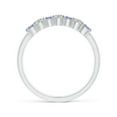 thumbnail image 2 of ANGARA Natural Half Eternity 7 Stone Tanzanite & Diamond Wedding Ring in 925 Sterling Silver for Women (Size-2.5mm) | December Birthstone, Anniversary, Jewelry Gift for Women | Natural Tanzanite Ring, 2 of 11