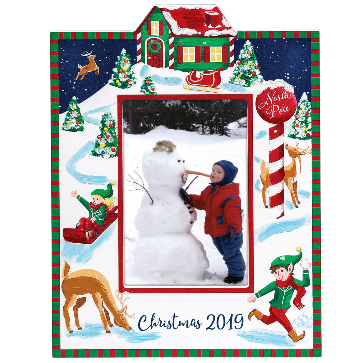 Christmas Break at The North Pole Picture Frame, Keepsake Holds 4”x6