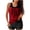 Red, variant on Staron Women's Two Piece Swimsuits Vintage Modest Swimdress High Waist Tankini Set with Removable Padded Bra Strappy Back Color Blocking Solid Swimsuit, Khaki M