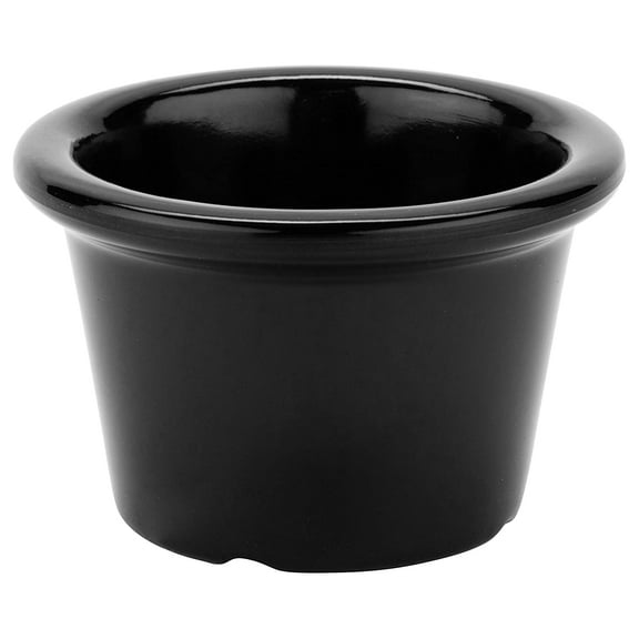 G.E.T. S-610-BK Break-Resistant Smooth Ramekin, 1.5 Ounce, Black (Set of 12)
