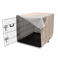 thumbnail image 3 of Peach Colors Dog Crate Cover, Damask Vintage Design of Intricately Sketched Intertwined Flowers Print, Easy to Use Pet Kennel Cover for Dogs, 35" x 23" x 27", Pale Peach White, by Ambesonne, 3 of 6