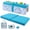 Blue, variant on Bath Kneeler and Elbow Rest Pad Set for Baby Bathtub, Thick Non-Slip Bathing Kneeling Mat Cushion Quick Drying Bathtub Knee Saver with Arm Support and Pockets for Bathroom Bathing time Comfort, Gray