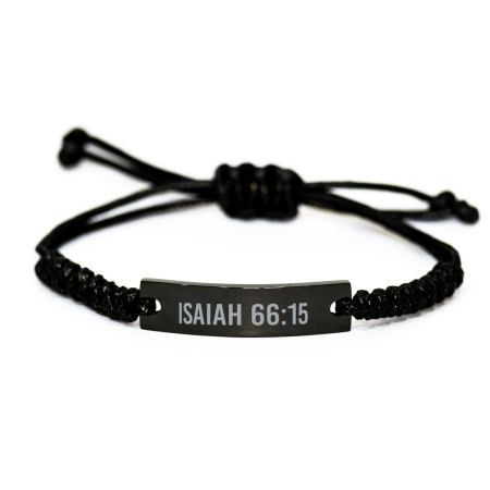 Isaiah 66 15 Bracelet Isaiah 66:15 Gift Bible Verse Scripture Stainless Steel Bracelet