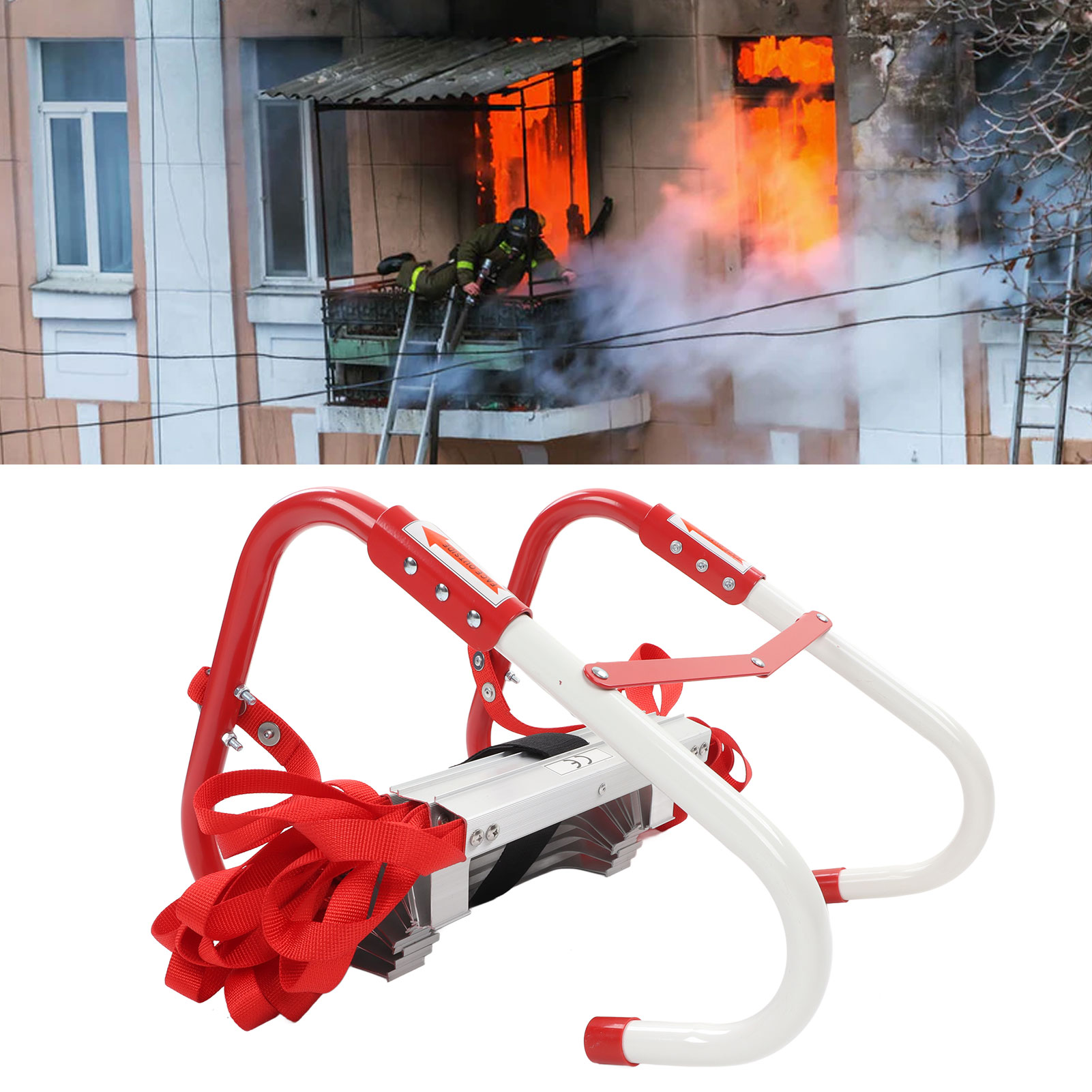 Échelle D'évacuation Incendie Portable LZ.MZXU - Corde De Secours 8 Mètres (26,2 Pieds)