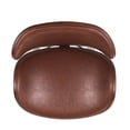 thumbnail image 6 of 30" Walnut + Cognac Swivel Barstool with Bentwood Design for Home Decor and Easy In-Out, 6 of 6