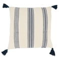 thumbnail image 2 of Saro Lifestyle Playful Tassels Stripe Throw Pillow Cover, 2 of 3