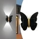 thumbnail image 1 of Lámpara solar de pared con forma de mariposa, lámpara de jardín exterior, decorativa, con sensor de movimiento para exteriores. Luz blanca, 1 of 8