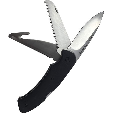 TreeHopper 3 in 1 Field Dress Knife. Includes Knife, Bone Saw, and Gut Hook, Perfect for Skinning, Gutting, Deer (Best Deer Cleaning Knife)