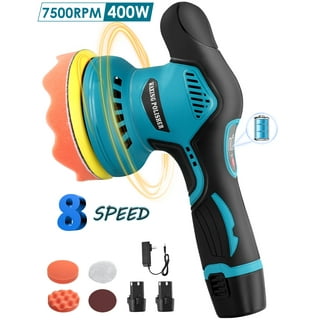 AUTOCARE 4 inch Cordless Car Polisher Mini Buffer with 12V Lithium  Rechargeable Battery 5-Variable Speeds 