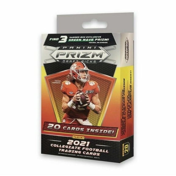 2021 Panini Prizm Draft Picks Collegiate Football Factory Sealed Hanger Box 20 Cards