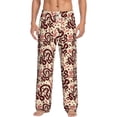 thumbnail image 2 of Lsque Snake Print Men's Pajama Pants, Lounge Pant - Comfortable Home Wear,Elastic Waistband, Stylish Design-Small, 2 of 9