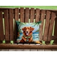 thumbnail image 2 of Nova Scotia Duck Tolling Retriever Luau Throw Pillow 14 in x 14 in, 2 of 4