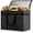 Black-2PCS, variant on Tripumer 2 Pack Large Insulated Grocery Shopping Bags Reusable Bag Thermal Zipper Collapsible Tote Cooler Food Transport Hot and Cold for Instacart Camping Black