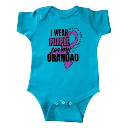 

Inktastic Chronic Pain I Wear Purple For My Grandad Gift Baby Boy or Baby Girl Bodysuit