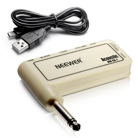 Rechargeable Portable Amplifier Neewer® Guitar Plug Amp Rechargeable Electric Guitar Headphone Amplifier, Portable and Compact, NW-GA-1 ()
