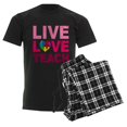 thumbnail image 6 of CafePress - Live Love Teach Autism Men's Dark Pajamas - Men's Dark Loose Fit Cotton Pajama Set, 6 of 7
