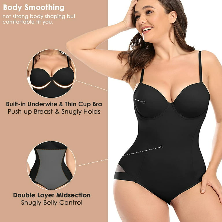 Women's Backless Body Shaper Tummy Control Deep Back Cut Strapless Bodysuit Body  Shaping Stomach Push Up Evening Dress Bra Thong Shaping Shaper with  Adjustable Straps, a, Medium : : Fashion