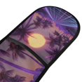 thumbnail image 4 of Yayeee Double Oven Mitt Kitchen Heat Resistant Baking 35" x7" Quilted Glove, Night Purple Road, 4 of 6